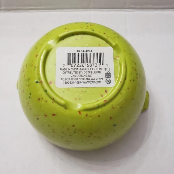 ZAK Confetti 5 piece Melamine Condiment Mixing Bowl w Tab Handle 4.5" Lime Green - Picture 4 of 6